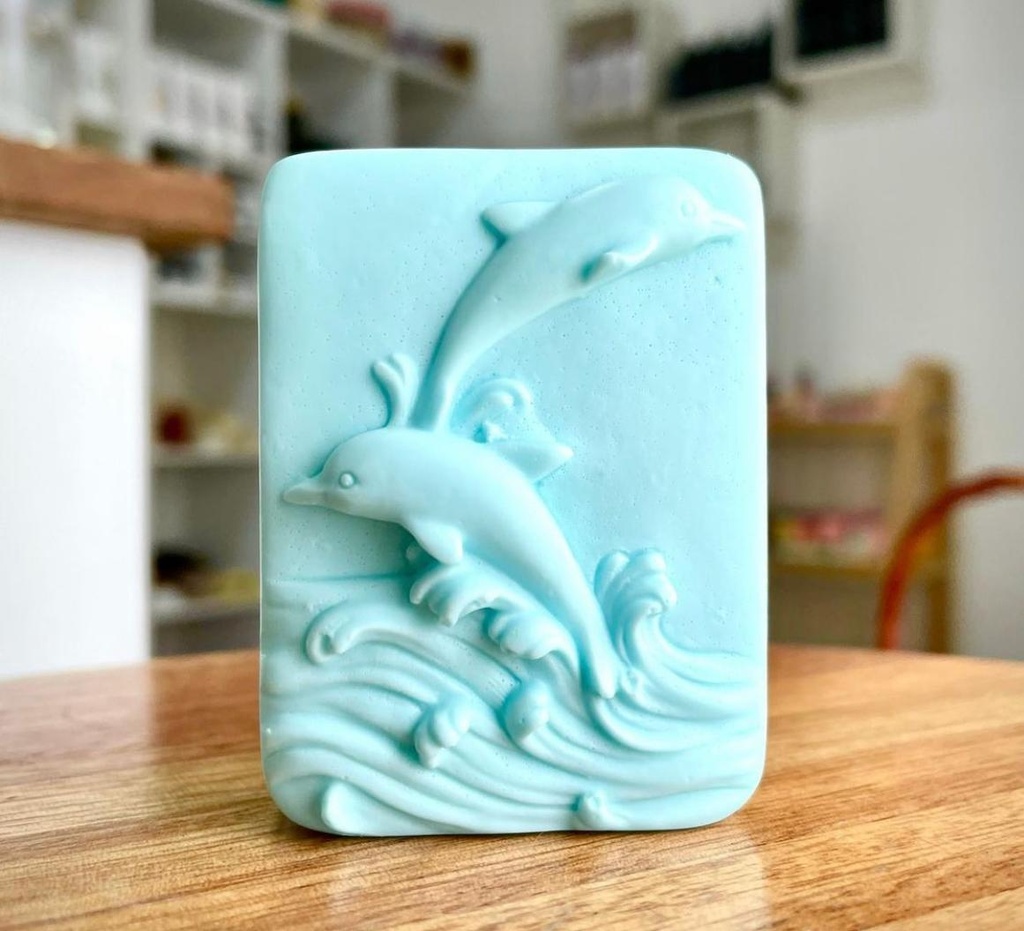 Jabón Delfines rectangular